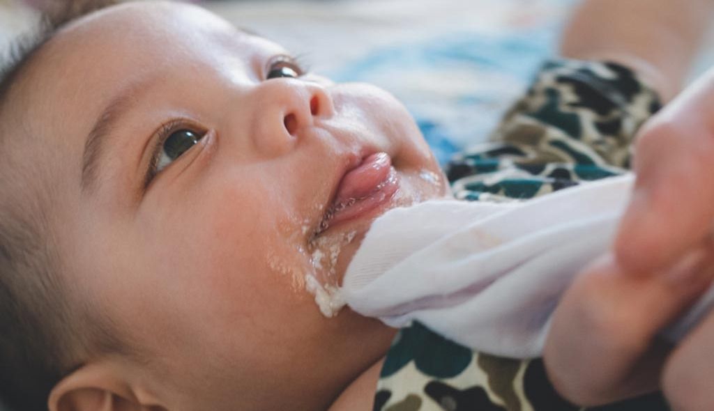 Baby Spitting up Curdled 